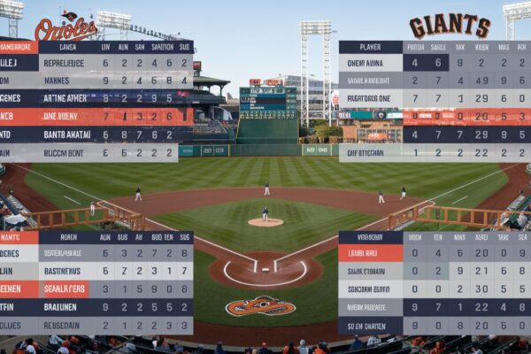 Baltimore Orioles vs San Francisco Giants Match Player Stats