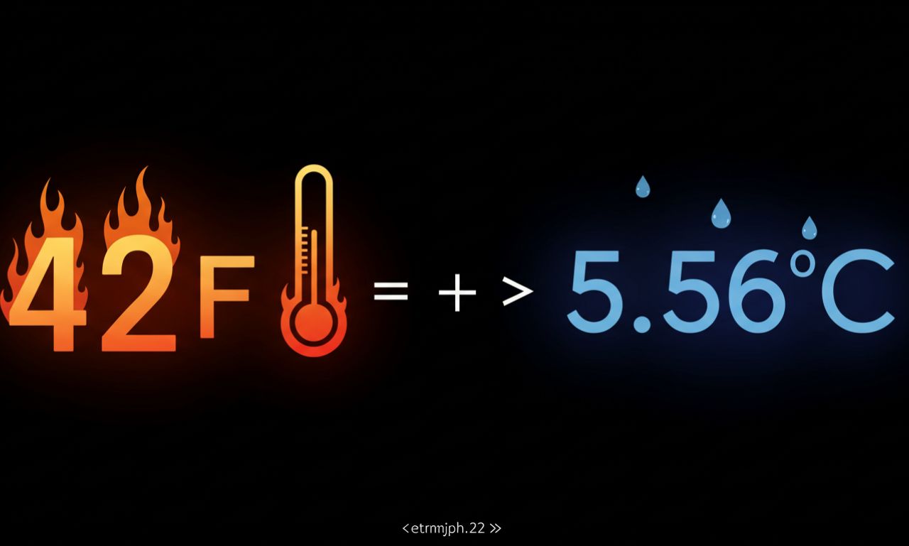 42 F in C