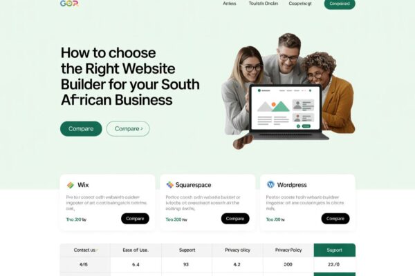 How to Choose the Right Website Builder for Your South African Business Website Builder for Your South African Business