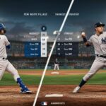 dodgers vs yankees match player stats